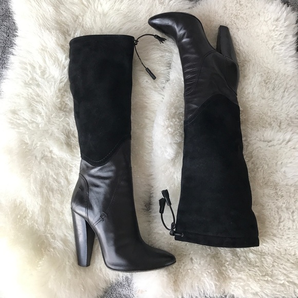 CNC Costume National Shoes - Costume National leather/suede black boots, size 7