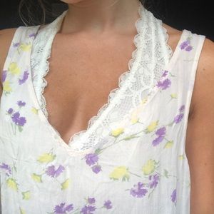 Free people floral summer tank- Worn once!