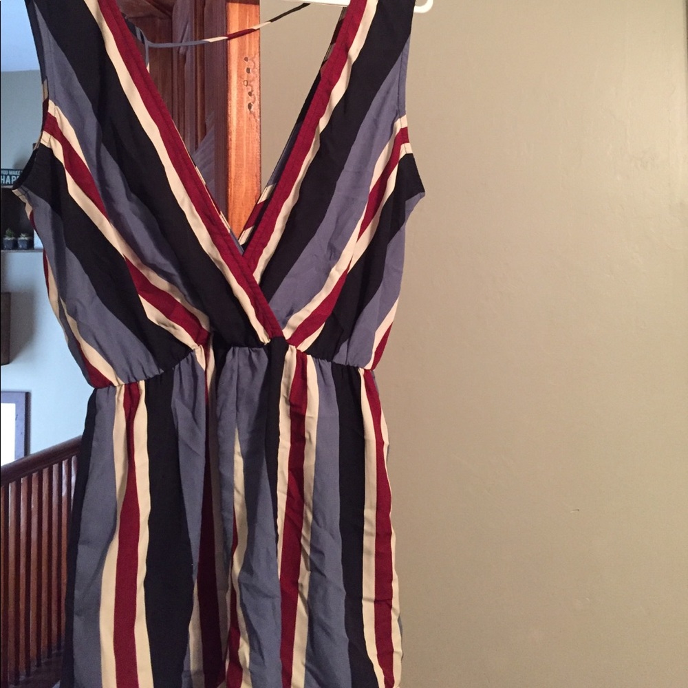 Red white and blue romper