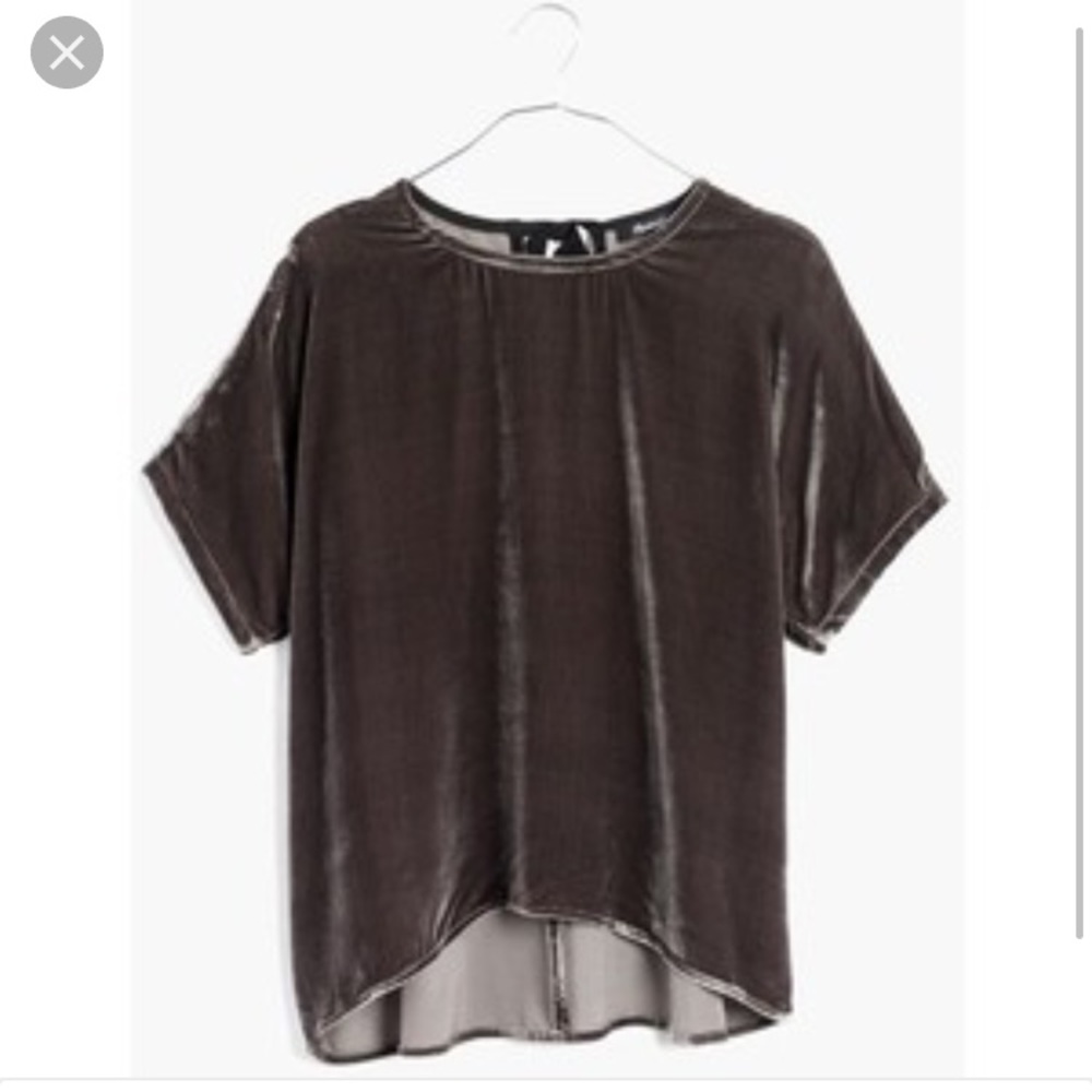 Madewell velvet top