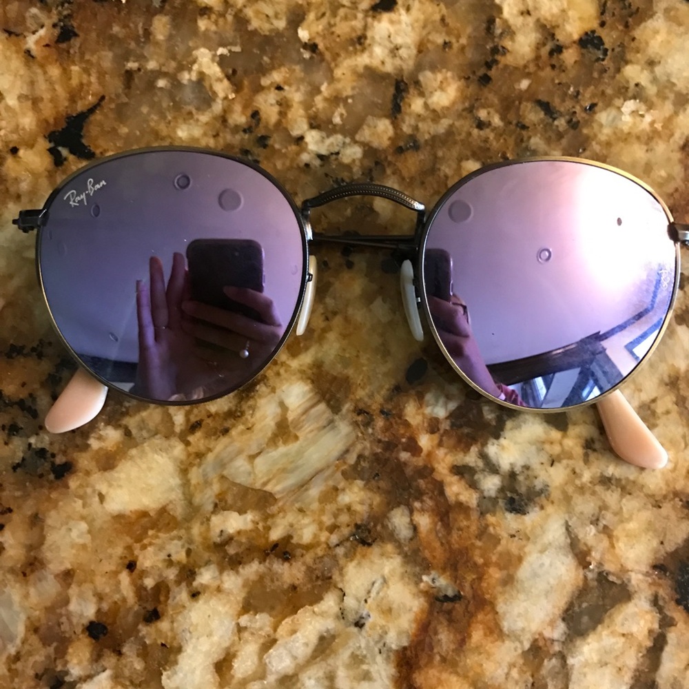 Purple circle raybans