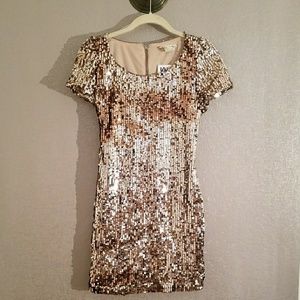 New Sequined mini dress