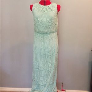 Mint-green dress