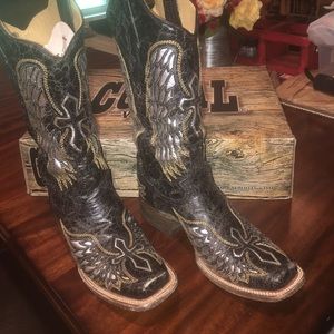 Corral Vintage Angel Wing Cowboy Boots