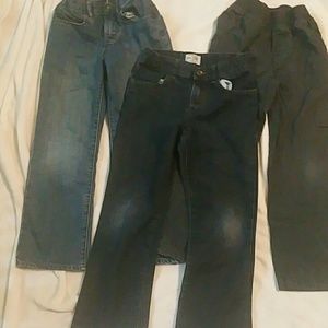 3 pair of boys size 7 pants. Childrens place...