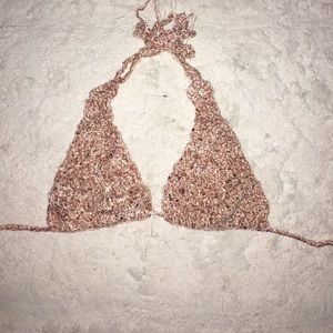 Hand crocheted bralette top