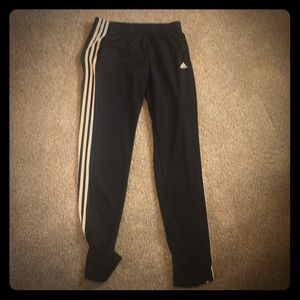 Adidas training pants ( black with white stripes )
