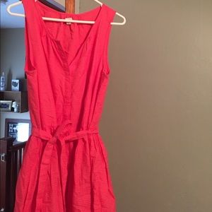 GAP pink button down dress