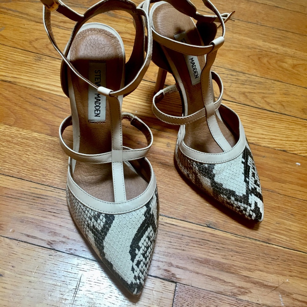 Steve Madden Snakeskin Heels