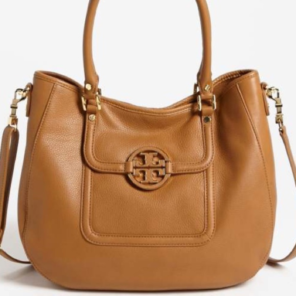 Tory Burch Authentic Amanda Hobo Bag in Royal Tan