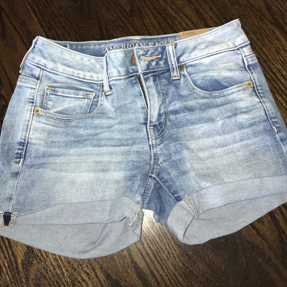 American Eagle Light wash Shorts
