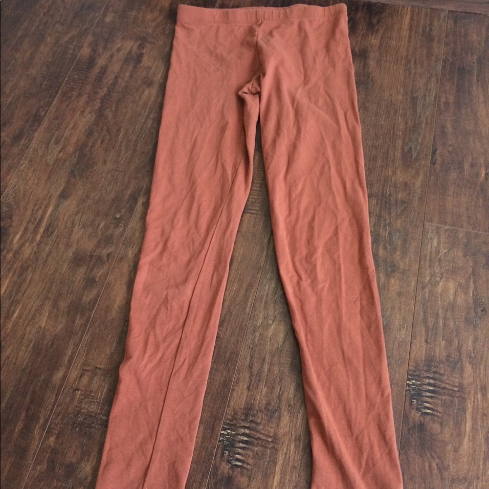 Orange leggings