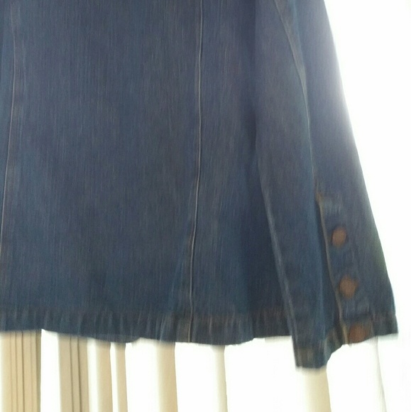 Bill Blass Denim Suit Style Blazer size Small - Picture 3 of 4