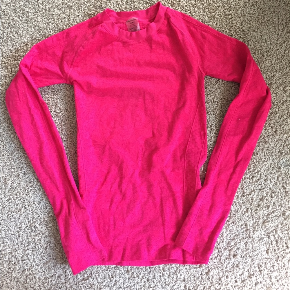 Cute long sleeve Climawear pink top