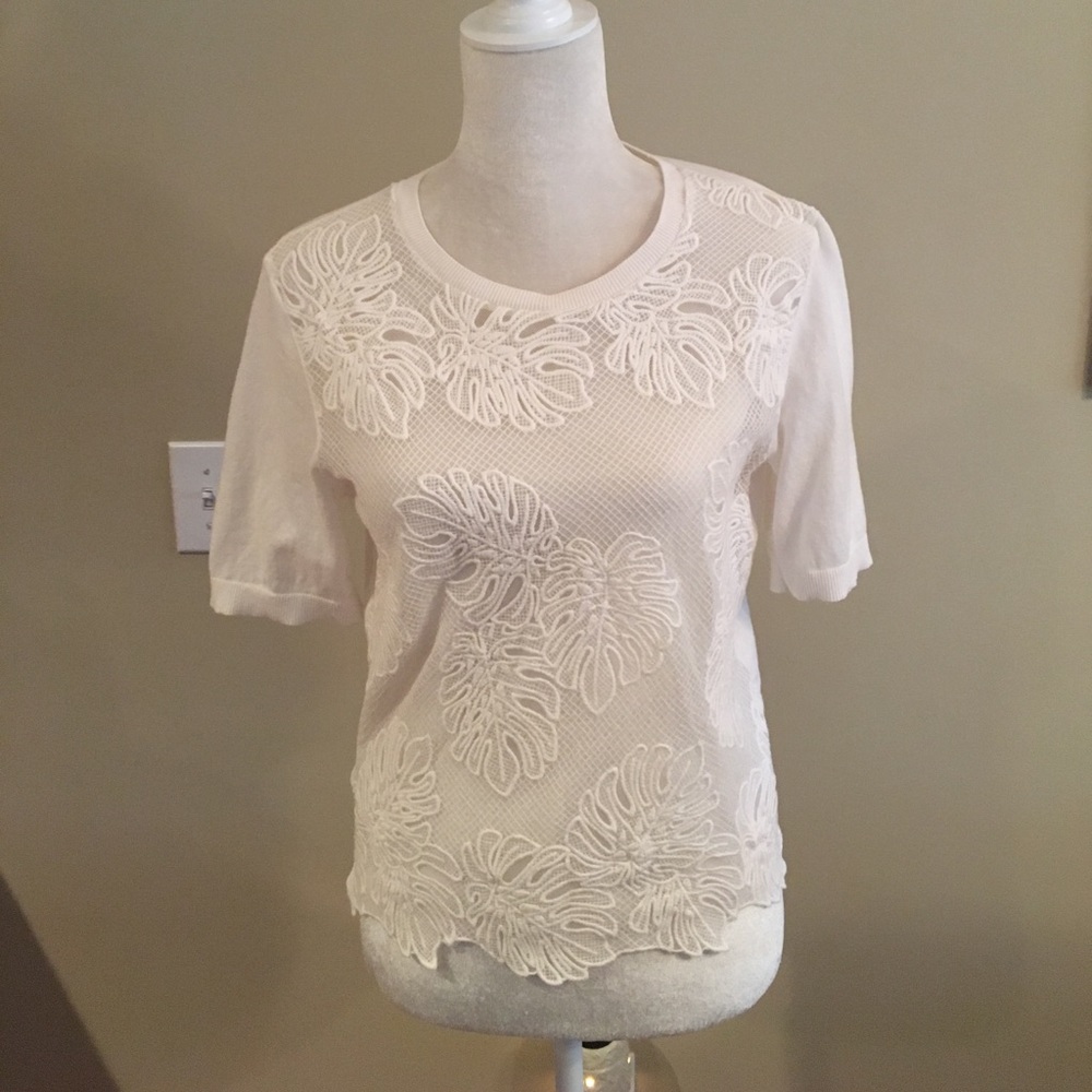 Loft white casual top