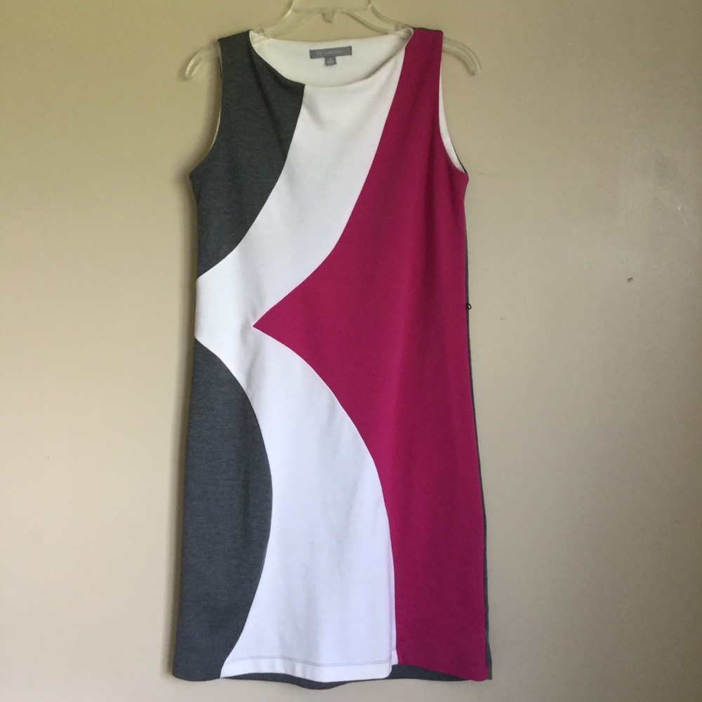 Unique Patterned Sleeveless Sweater Dress