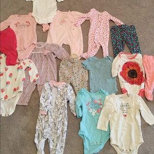 Baby girl lot size 3 months and 3-6 months