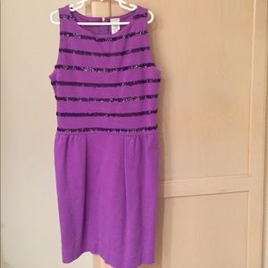 Purple, striped/ sparkly, Crew Cuts dress