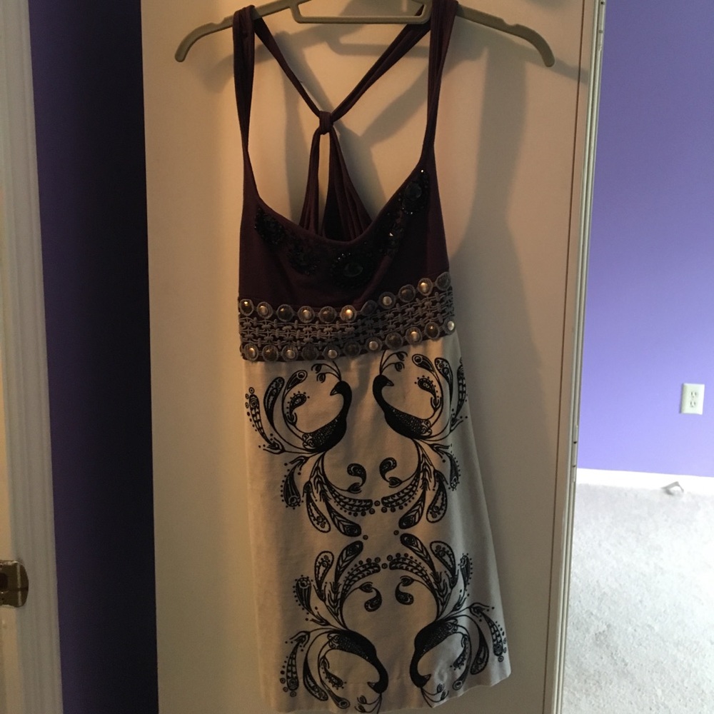 Free people patterned mini dress
