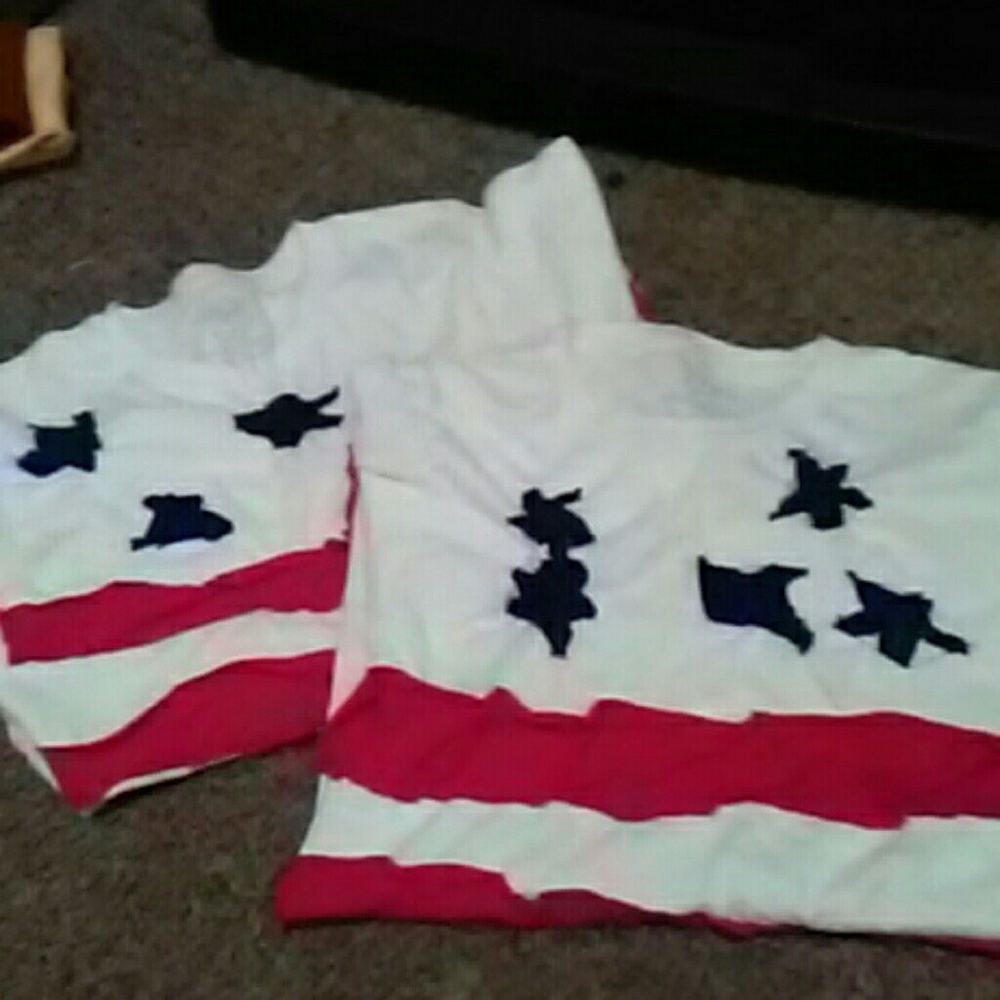 Hand made American flag shirts