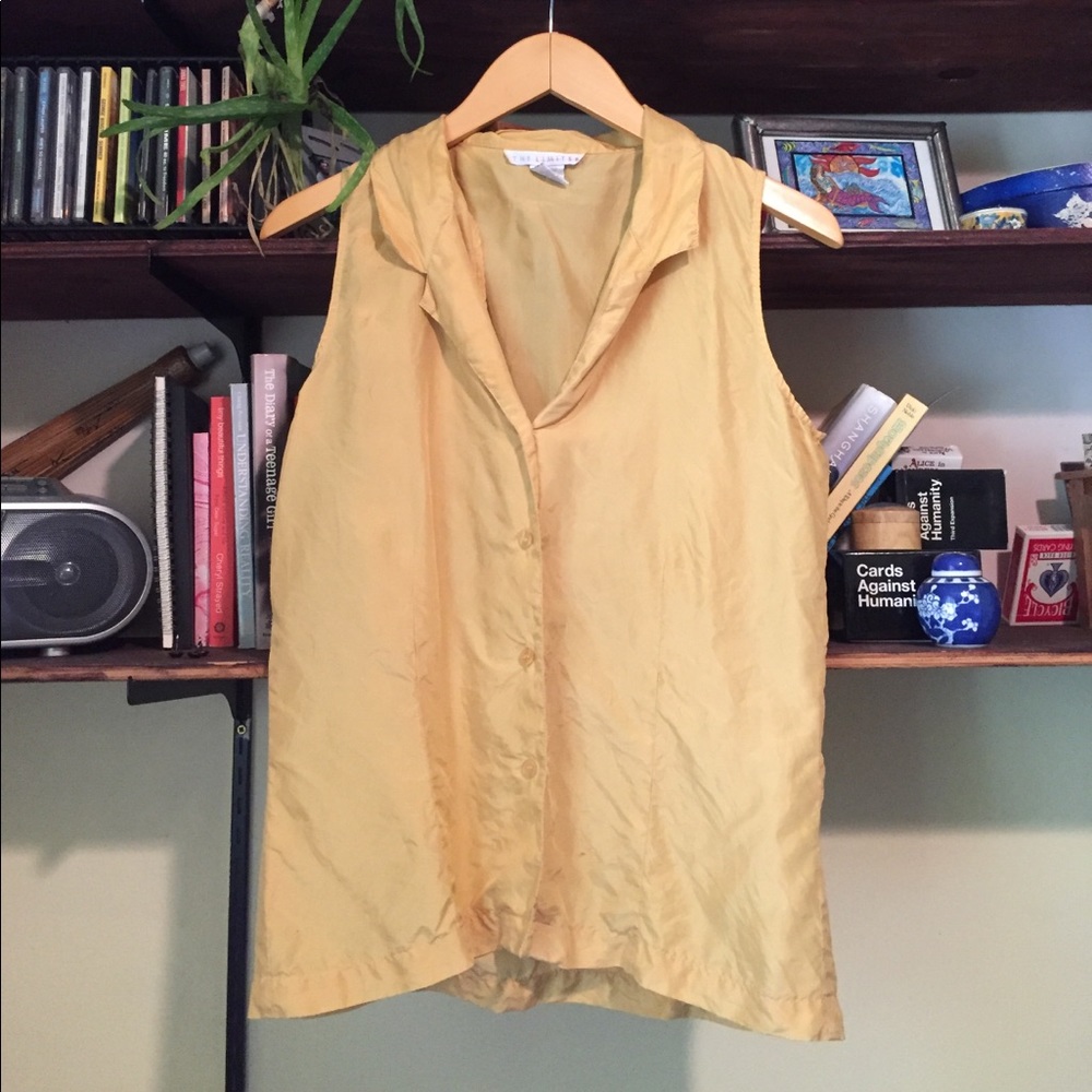 100% silk tank top