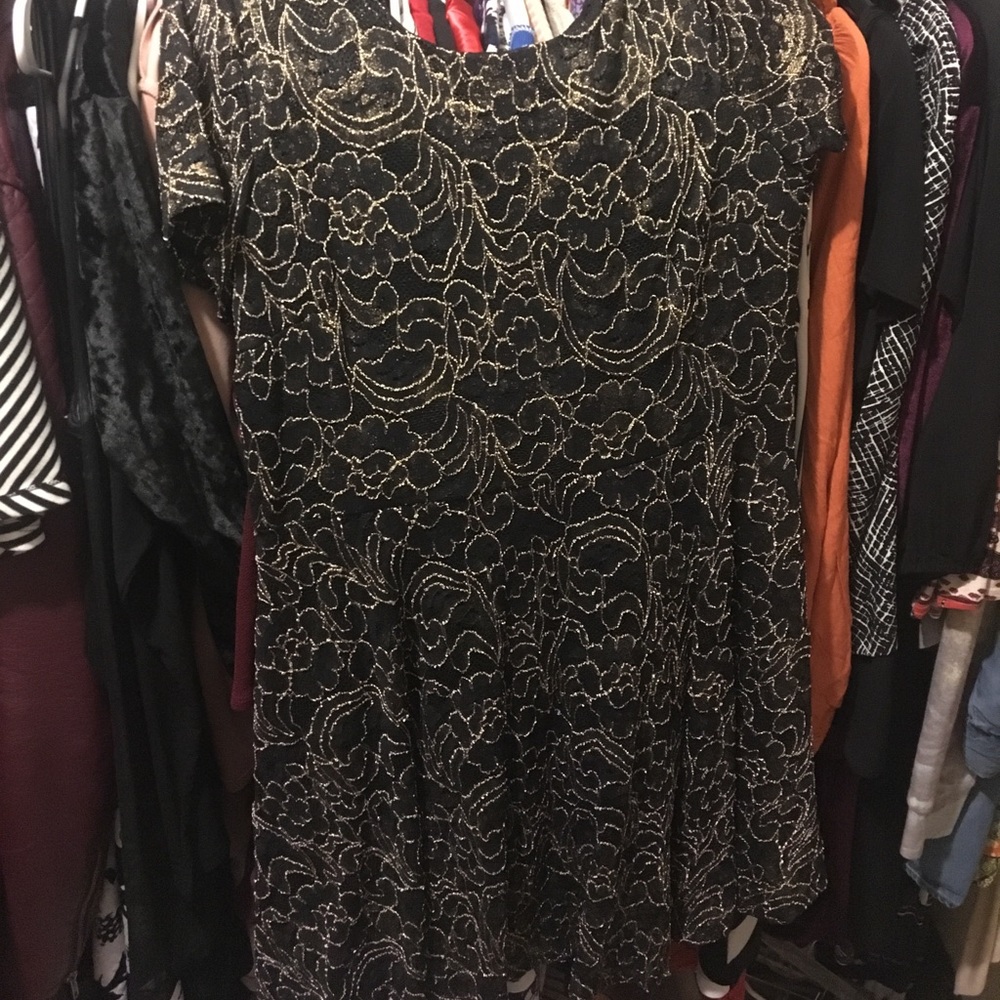 Plus Glitter skater dress