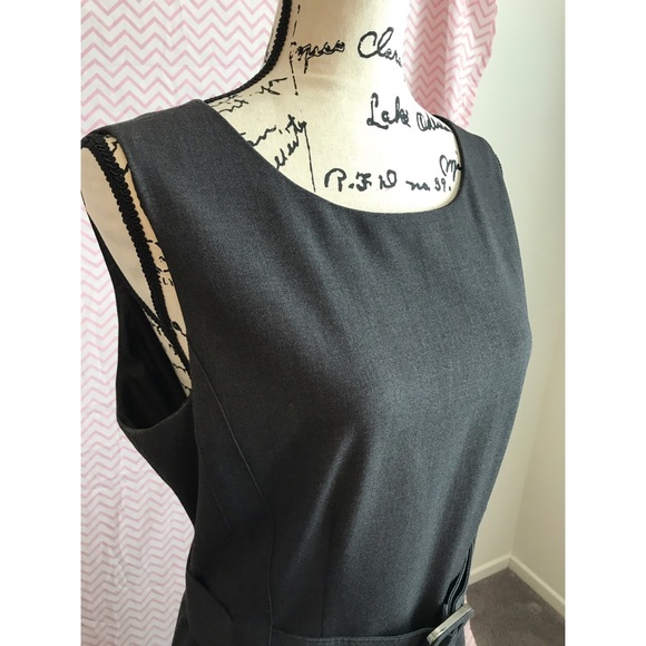 Calvin Klein gray dress with bow Size *14* - Picture 2 of 6