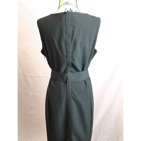 Calvin Klein gray dress with bow Size *14* - Picture 3 of 6