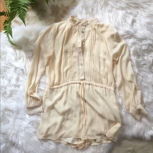 Adorable Blush Pleated Romper