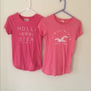 Pink Hollister T-shirts