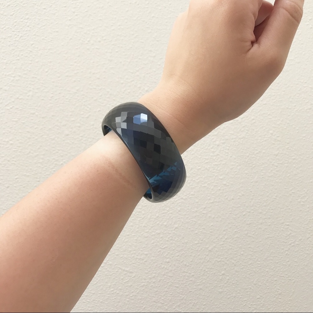Mid-night blue crystal bangle