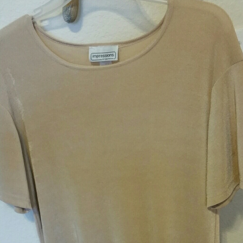Dressy Top, Gold with light shimmer business wear