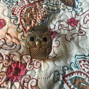 Beautiful Gold Owl Statement Bracelet