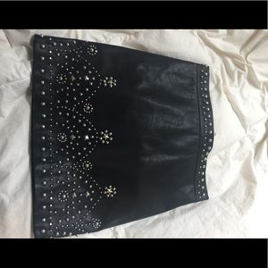 Faux Leather mini skirt