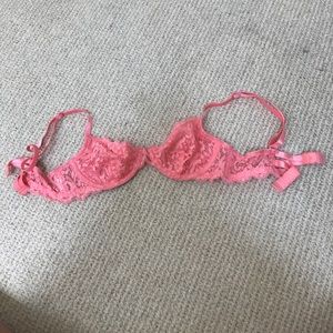Pink Lace 32A Padless Bra