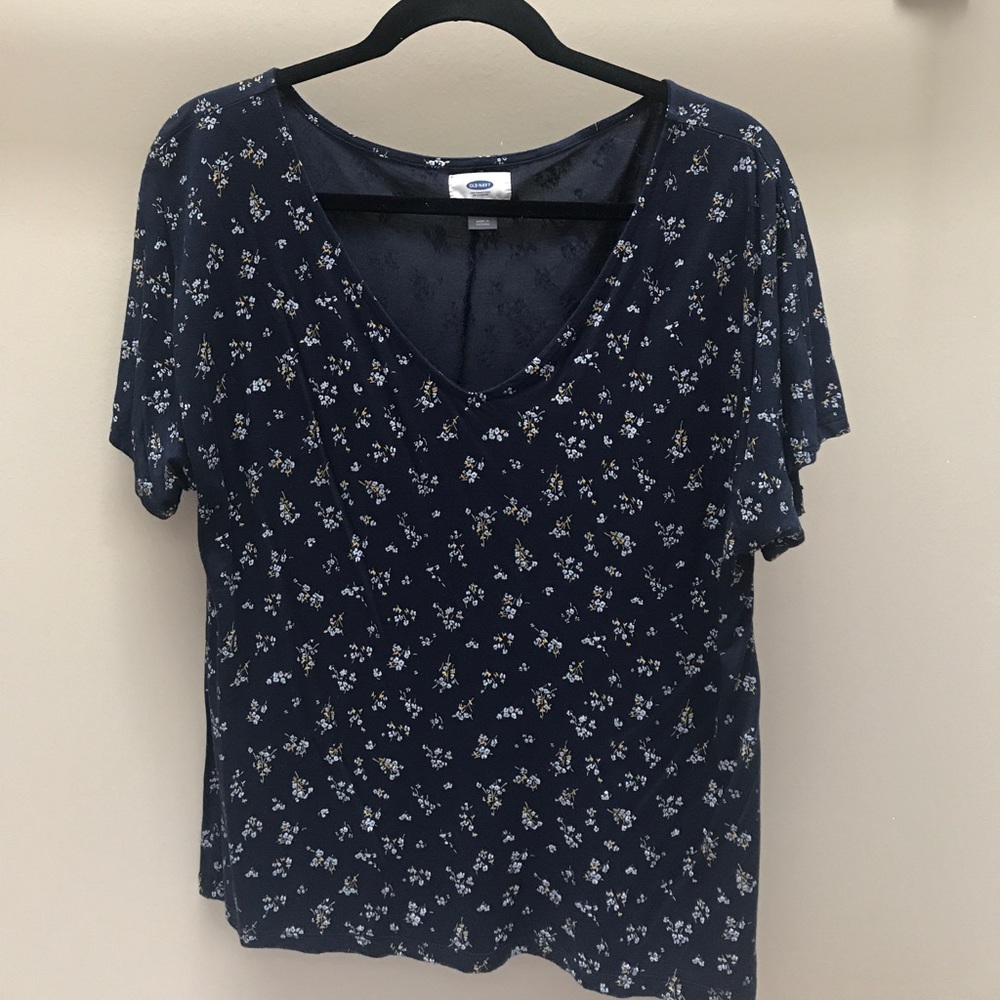 OLD NAVY Short-Sleeve Flowered Top