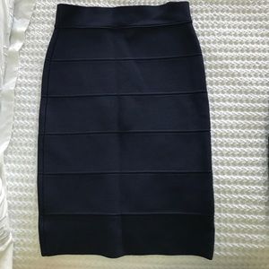 Navy blue bcbg bandage skirt