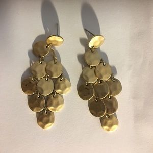Gold dangle earrings