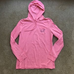 Vineyard Vines Pink Whale Hoodie Tee