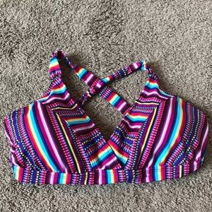 Cross Back Bralette Bikini Top