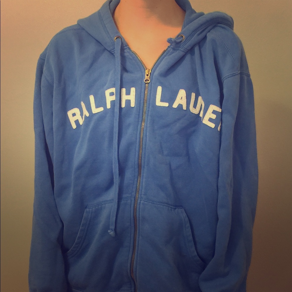 Ralph Lauren Blue  Full Zip Hoodie
