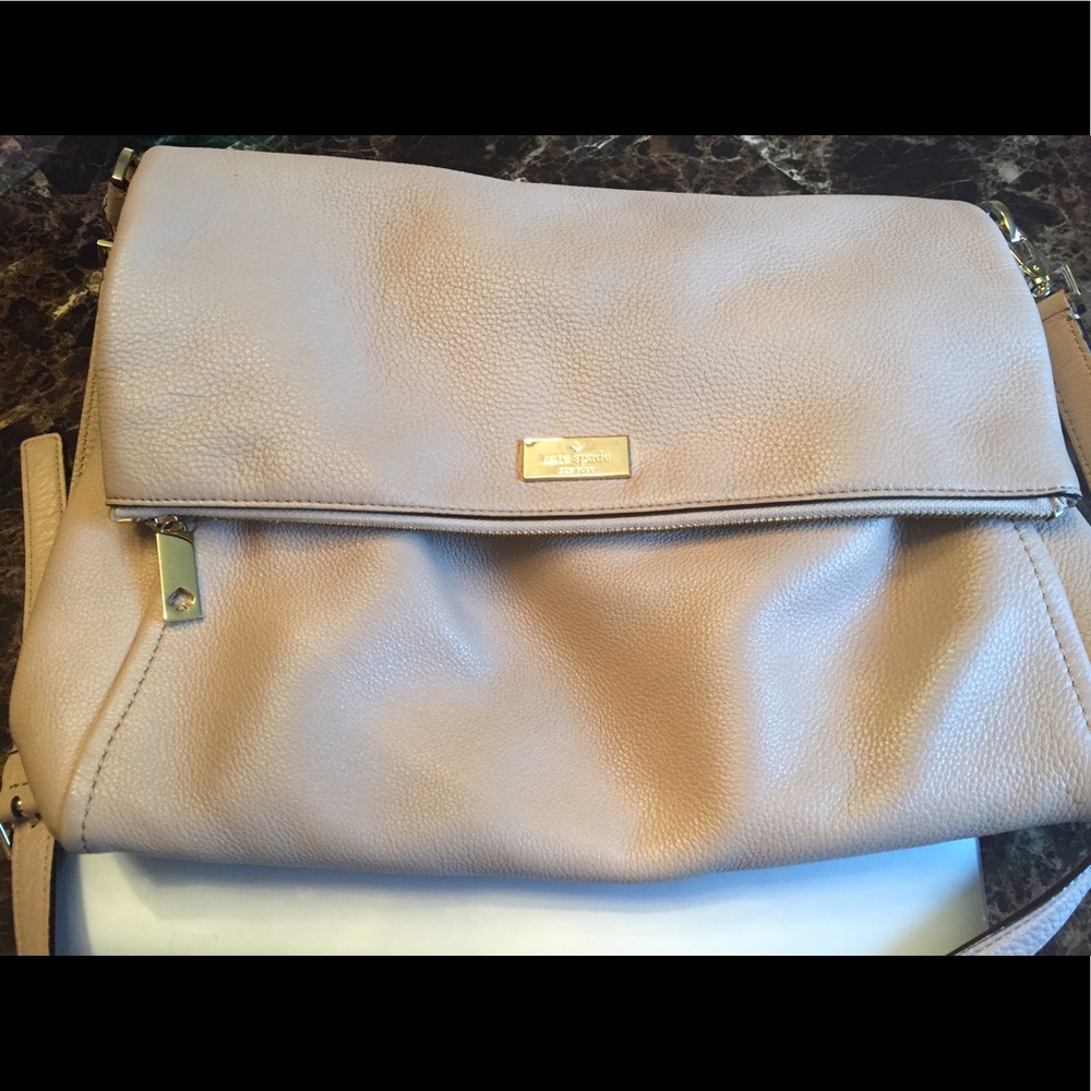 Large Kate Spade flap zipper bag NWOT