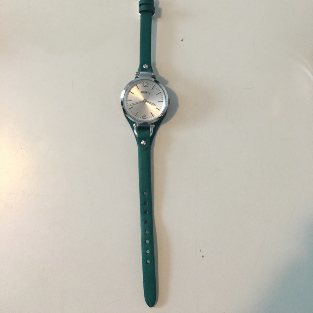 Teal Fossil Watch