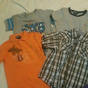 4 boys size 6 shirts. 2 Polo by Ralph lauren etc