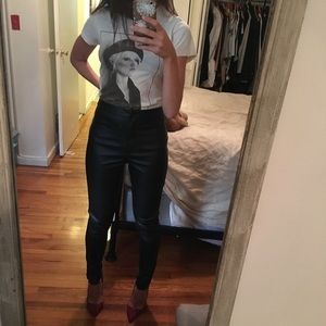 vegan leather pants