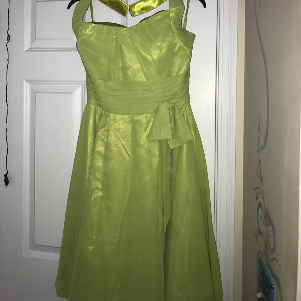 Green cocktail/ bridesmaid dress