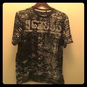 BUFFALO BY DAVID BITTON GRAY AND BLACK SHIRT - M