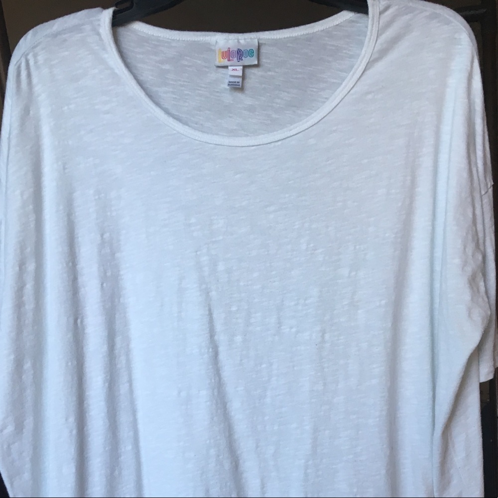 LulaRoe white XL Irma