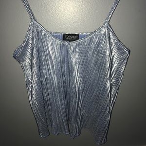 Top shop metallic tank top