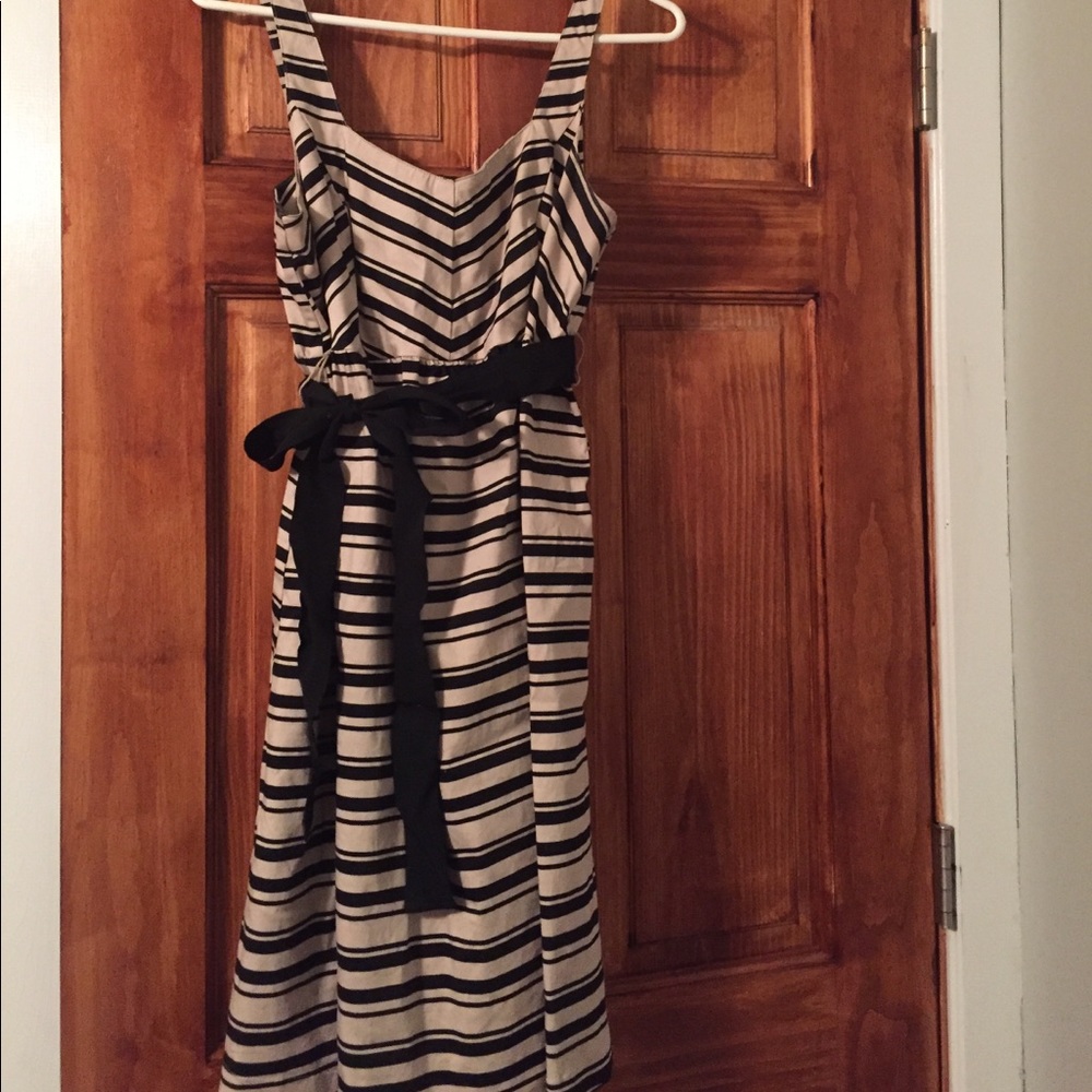 Black and ivory maternity dress